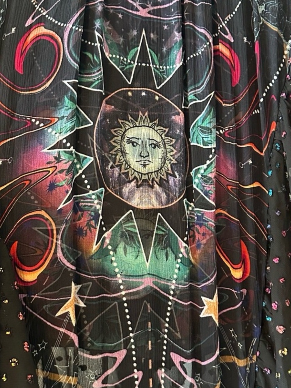 Camilla Midnight Moon House Silk maxi skirt 💜Rare Find! - Picture 10 of 14